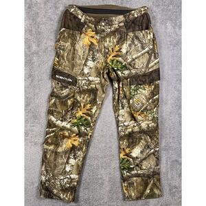 Scent-Lok Pants Mens L Realtree Edge Carbon Alloy Hunting Taktix Hunt Cargo Camo